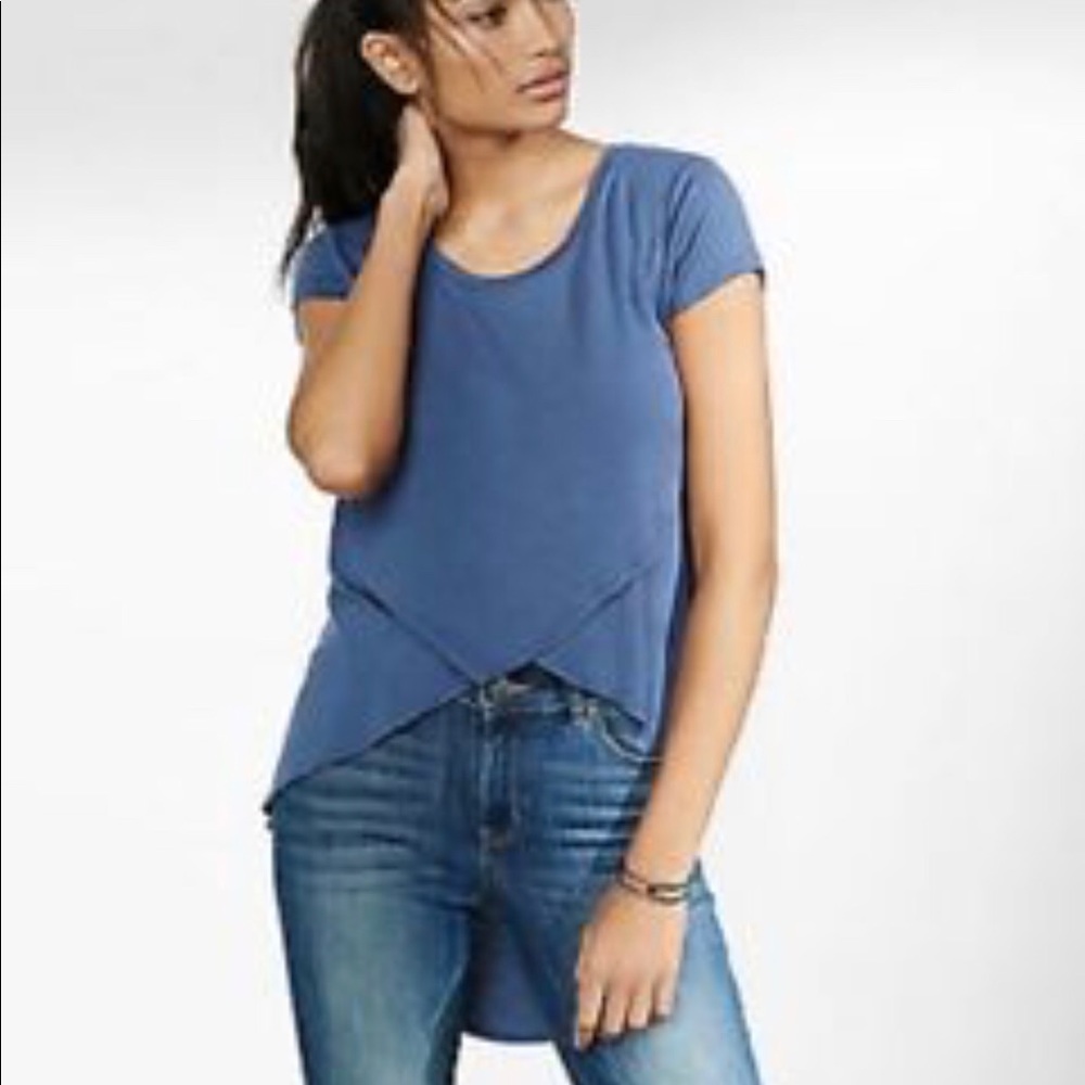 Express high low tee